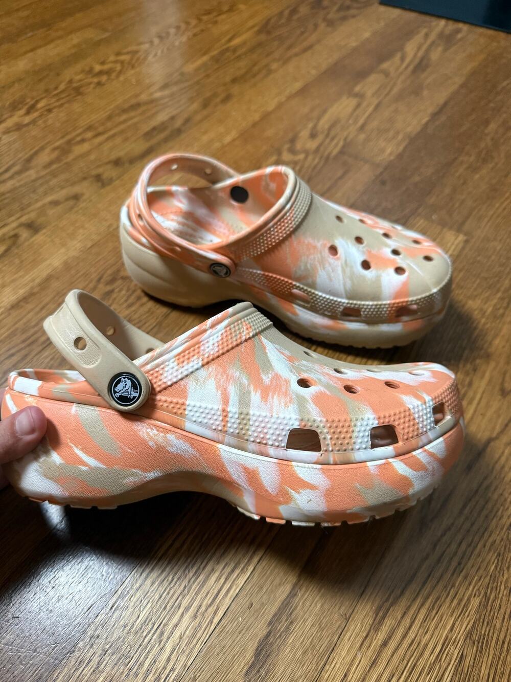 Crocs Classic Platform Marbled Clog Size Women's 8